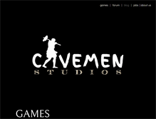 Tablet Screenshot of cavemenstudios.com